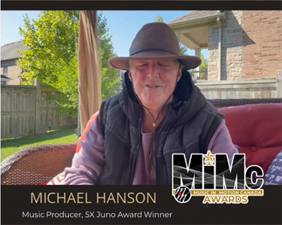 Michael Hanson, Music Producer, MiMc Music Awards