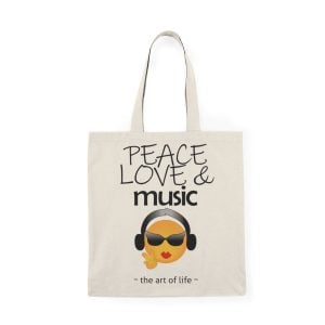 Peace Love and Music Tote