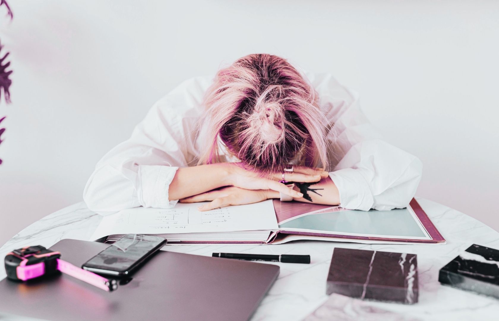 Mental Fatigue Forcing output when your emotional and mental reserves are empty.