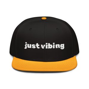snapback just vibing hat