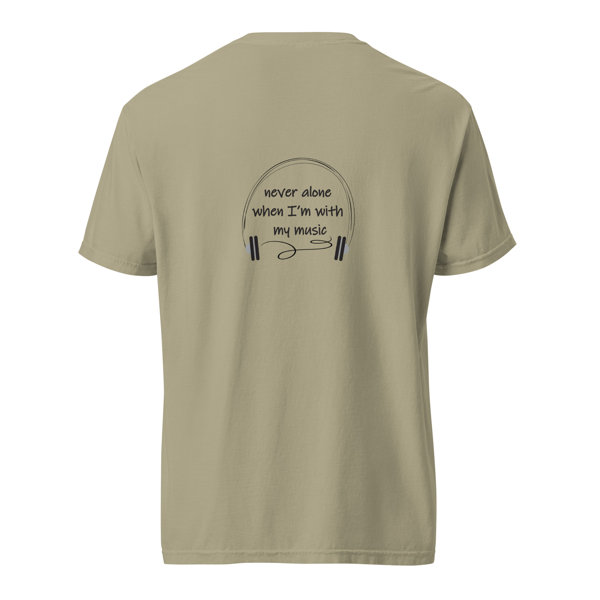 I'm never alone when I'm with my music, Unisex heavyweight t-shirt - Image 14