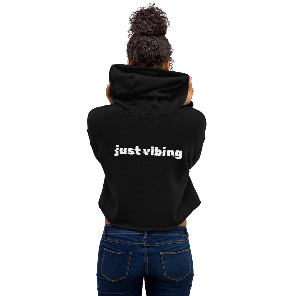 Just Vibing, Crop Hoodie - Image 7