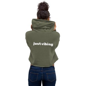 Just Vibin cropped hoodie