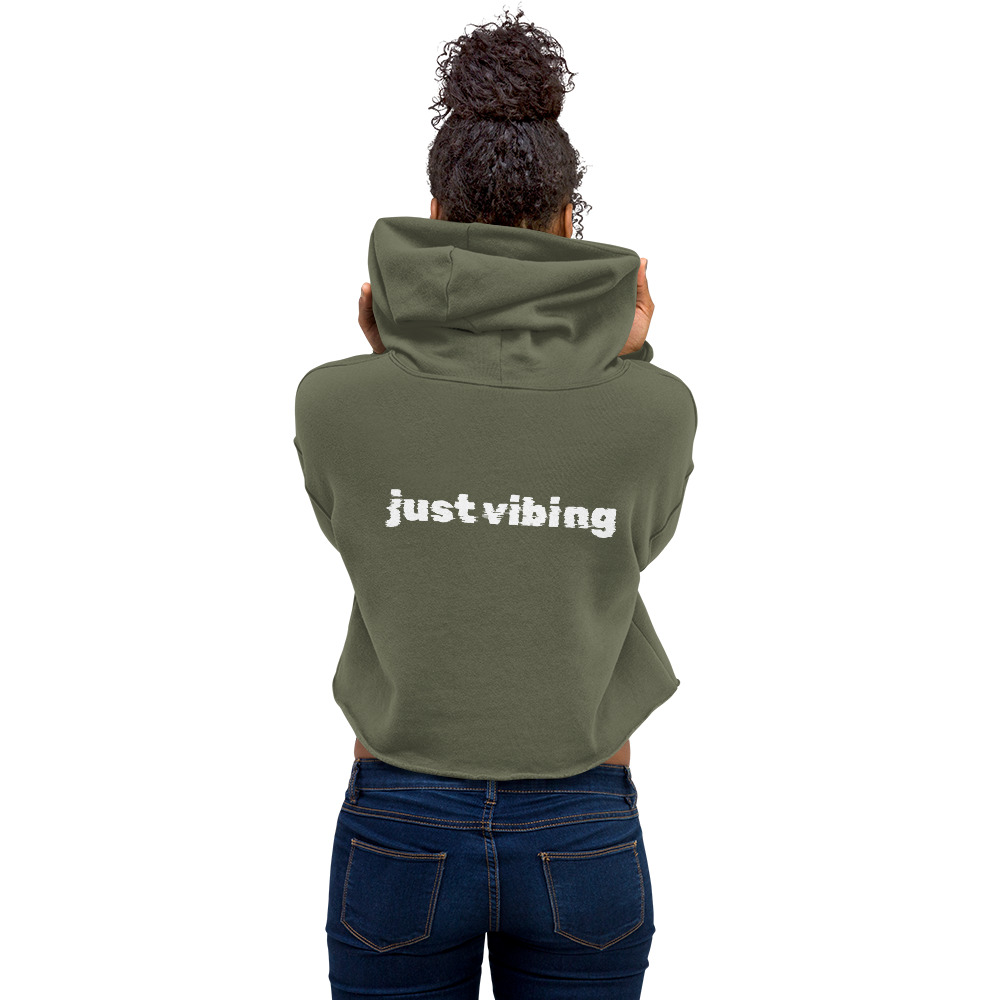 Just Vibin cropped hoodie
