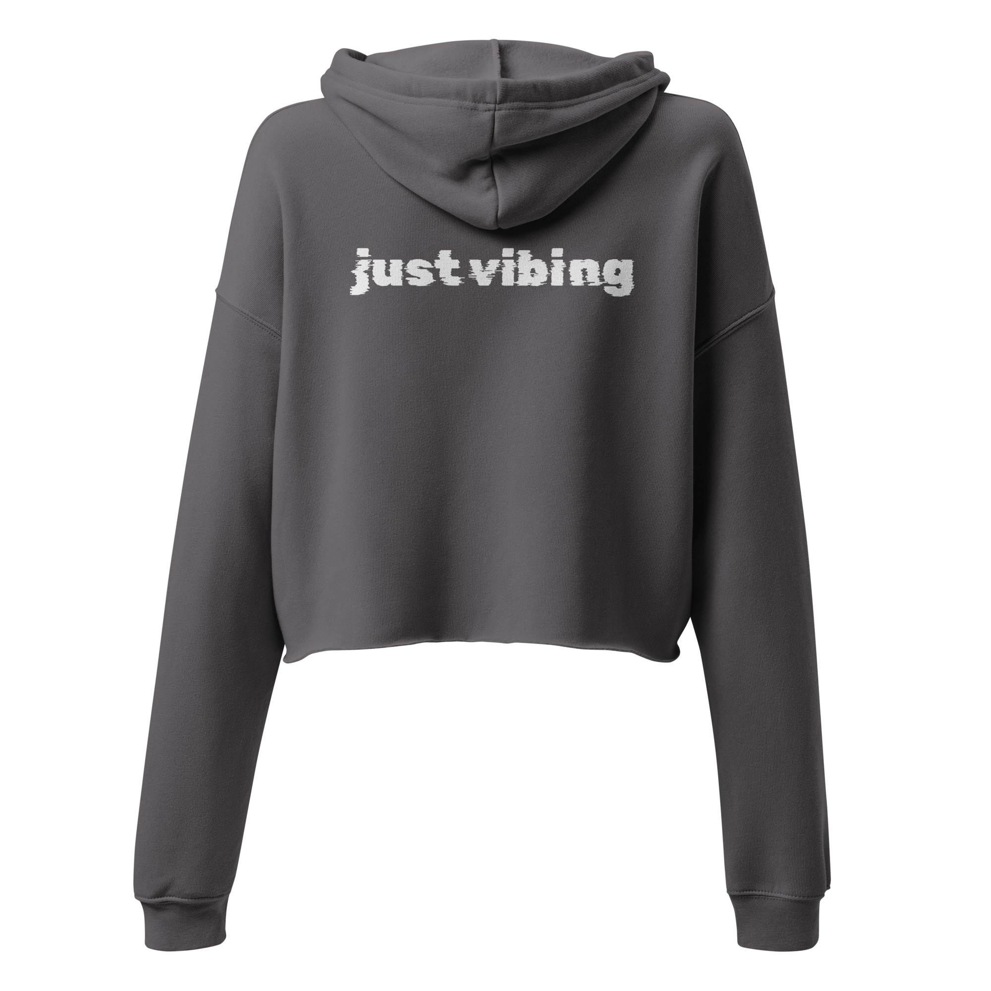 Just Vibing, Crop Hoodie - Image 5